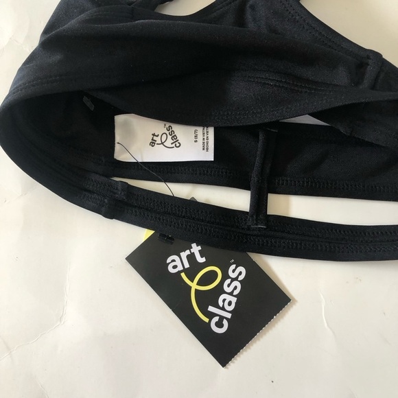 Bundle 3Pc Art Class Cat & Jack Cutout Bralette checker Tropical Bikini Bottoms - Picture 6 of 13